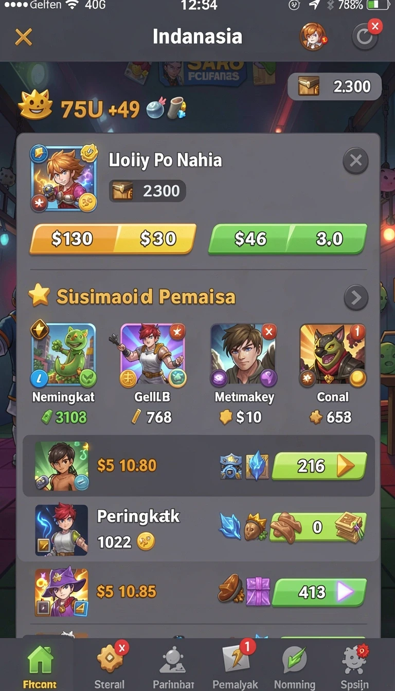 Tampilan utama aplikasi agenplay88